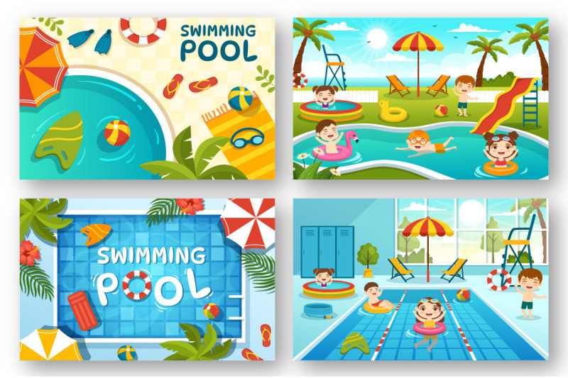 20-swimming-pool-vector-illustration