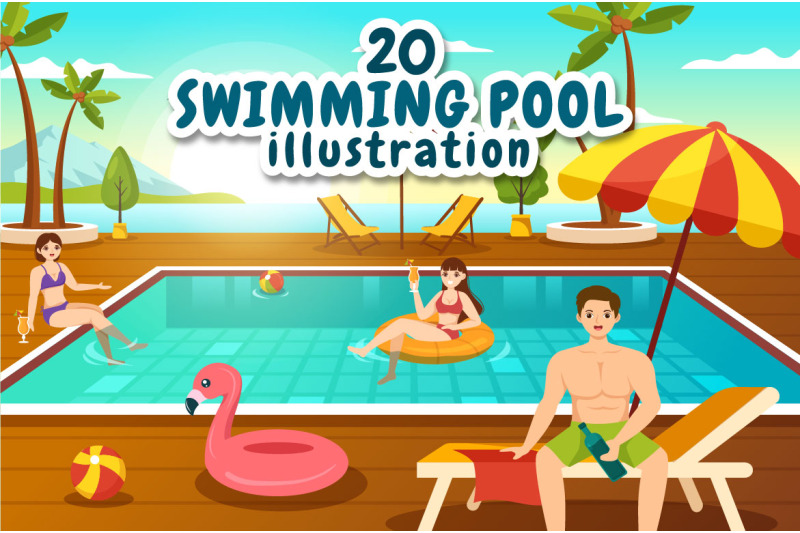 20-swimming-pool-vector-illustration