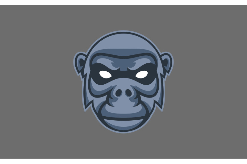 gorilla-head-mascot-logo-design-vector-template