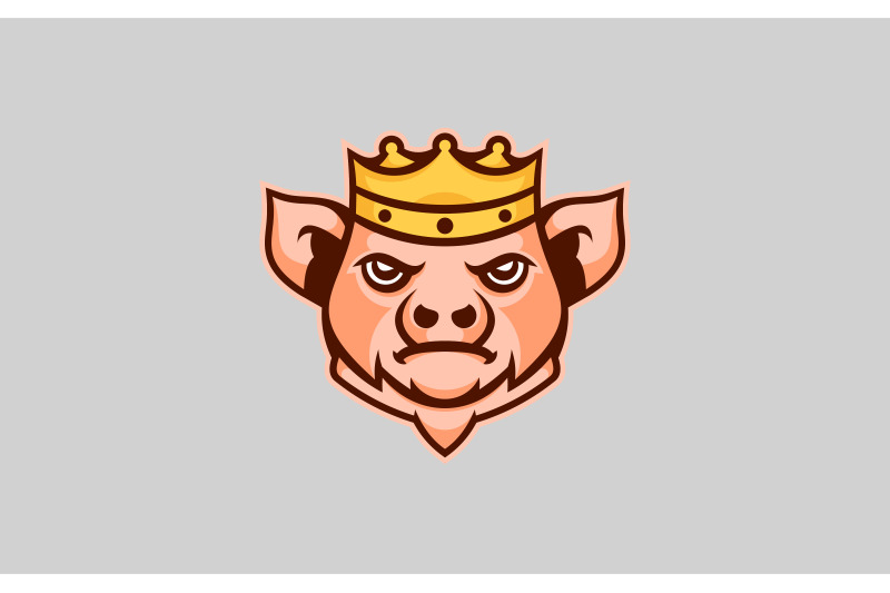 angry-king-pig-head-mascot-logo-design-vector-template