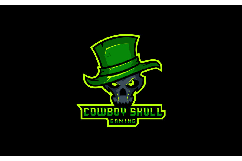 gaming-skull-cowboy-animation-mascot-logo-design-vector-template