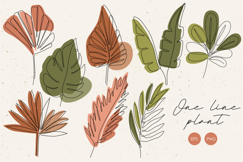 one-line-plant-clipart-8-abstract-leaves-elements-line-art-plant-png