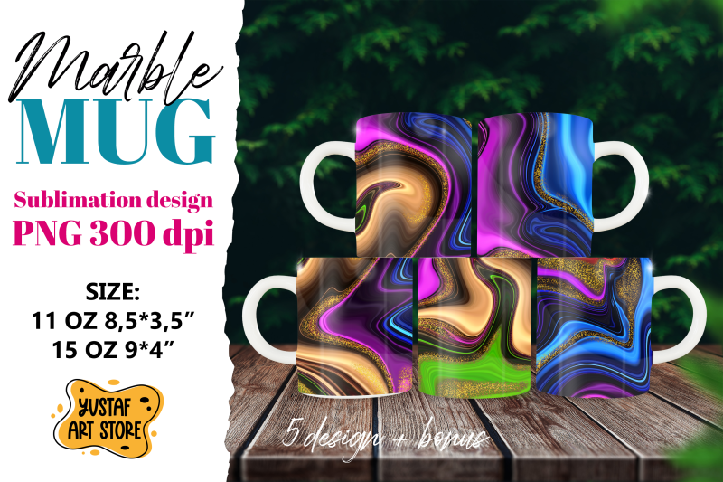 neon-glow-sublimation-mug-wrap-bundle-fluid-art-png-design