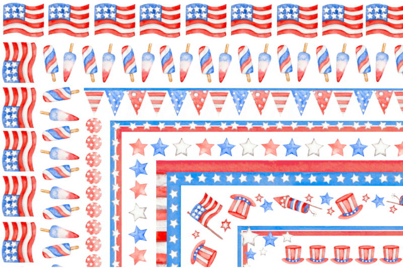 4th-of-july-usa-flag-borders-clipart