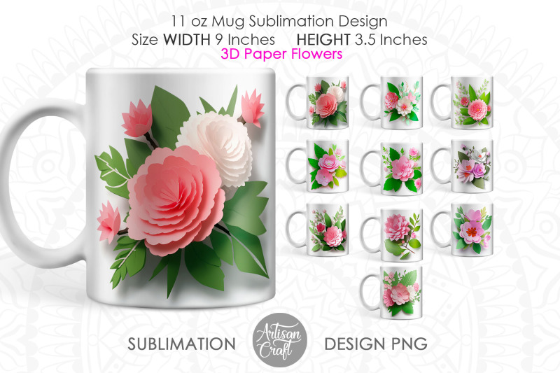 3d-flowers-mug-sublimation-designs-11oz-mug-png-floral-mug-png