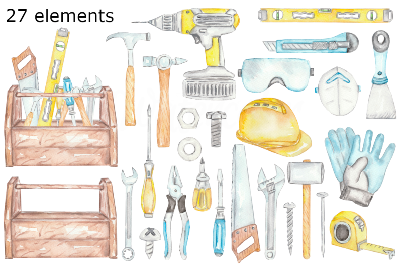 construction-tools-watercolor-clipart