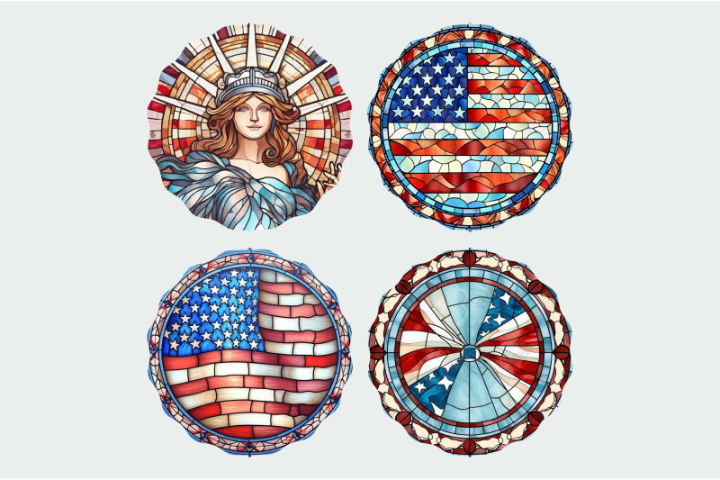 4th-of-july-stained-glass-wind-spinner-sublimation-bundle