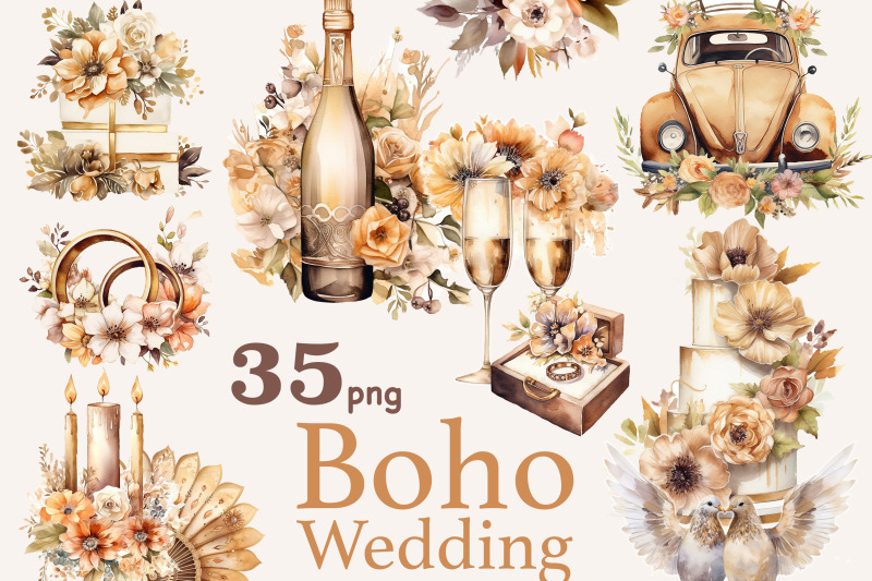 boho-wedding-clipart-bridal-bouquet-illustration-png