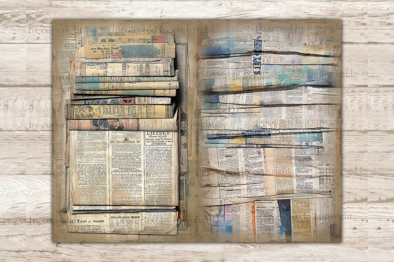 newspaper-journal-card-vintage-ephemera