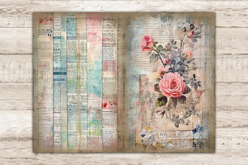 newspaper-journal-card-vintage-ephemera