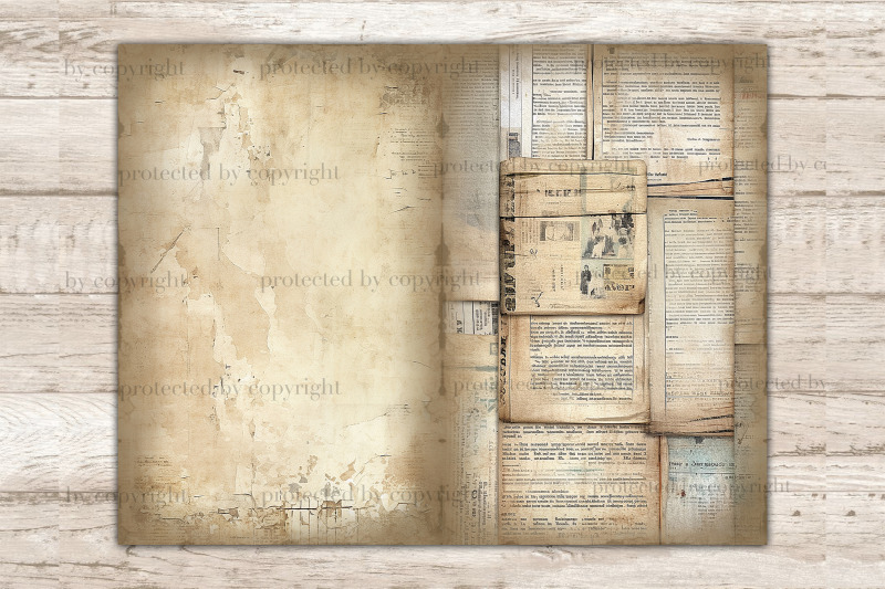 vintage-newspaper-junk-journal-digital-collage-sheet