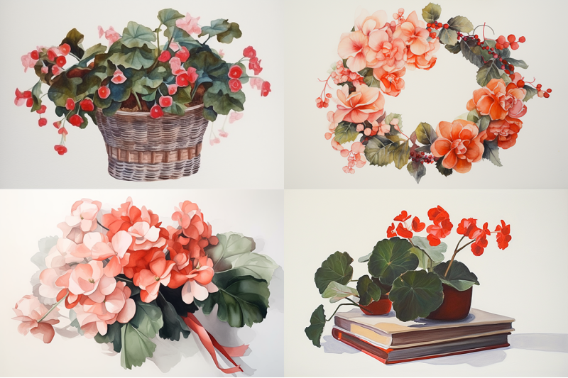 floral-serenade-watercolor-begonias-collection