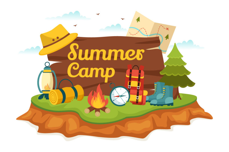 15-summer-camp-vector-illustration