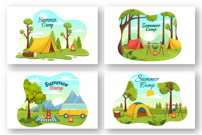 15-summer-camp-vector-illustration