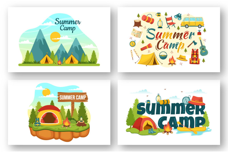 15-summer-camp-vector-illustration