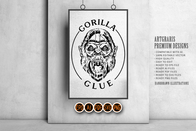 angry-gorilla-glue-roaring-hybrid-cannabis-strain-logo-illustrations-s