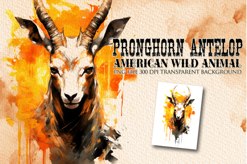 pronghorn-antelop-american-wild-animal-clipart