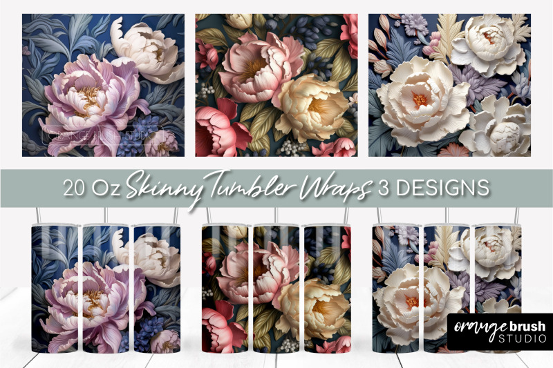 3d-sublimation-tumbler-bundle-3d-flowers-tumbler-wrap