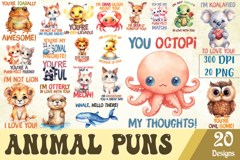 animal-puns-sublimation-bundle