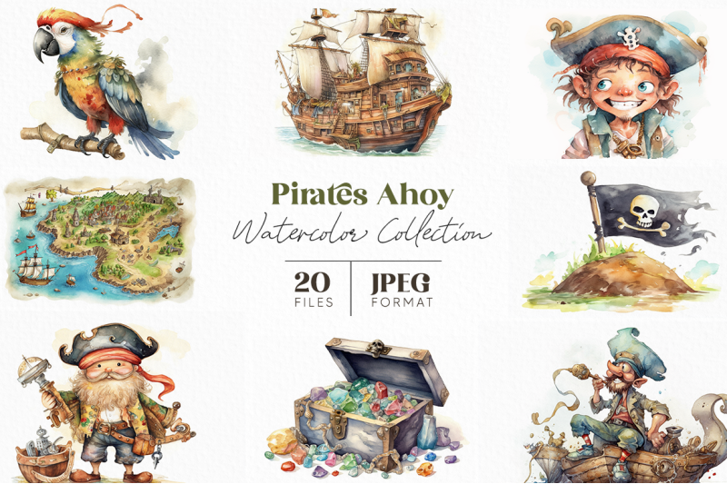 pirates-ahoy-watercolor-collection