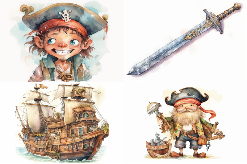 pirates-ahoy-watercolor-collection