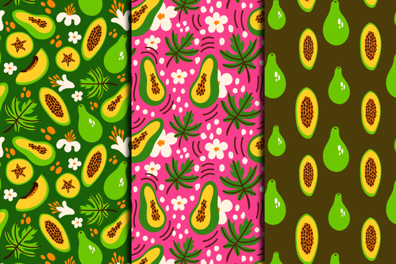 papaya-seamless-patterns