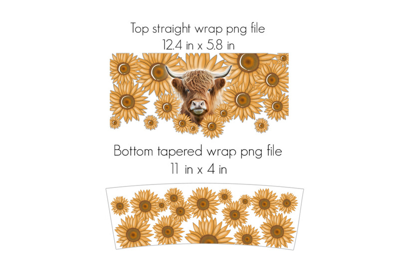 highland-cow-png-40oz-quencher-sunflowers-tumbler-sublimation-design