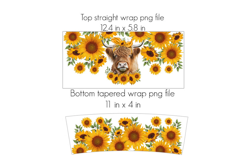 highland-cow-png-40oz-quencher-sunflowers-tumbler-sublimation-design