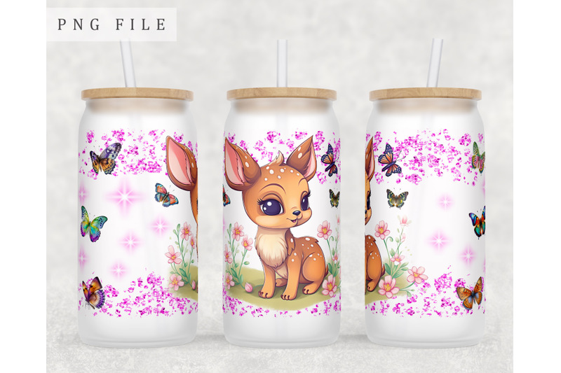 little-deer-libbey-glass-can-wrap-16oz-glass-can-sublimation-design
