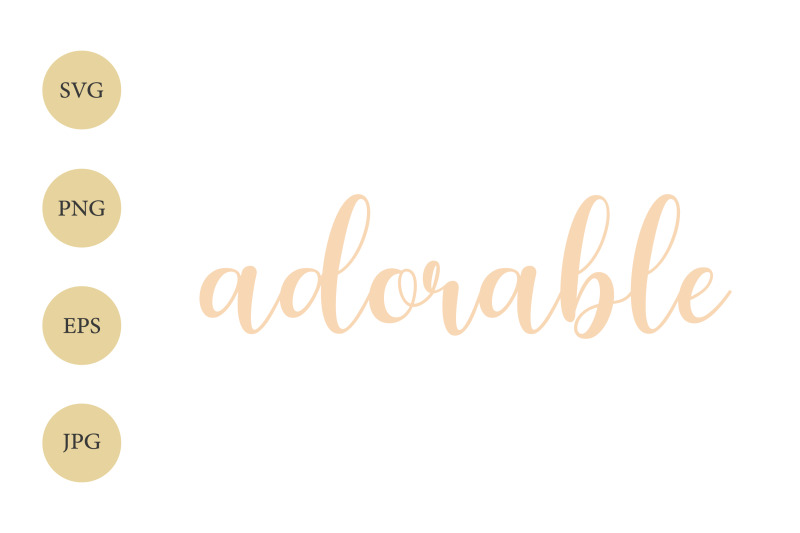 adorable-svg-stylized-text-svg-one-word-svg-cricut-cut-file