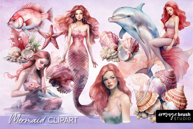 mermaid-clipart-bundle-mermaid-sublimation-designs-png