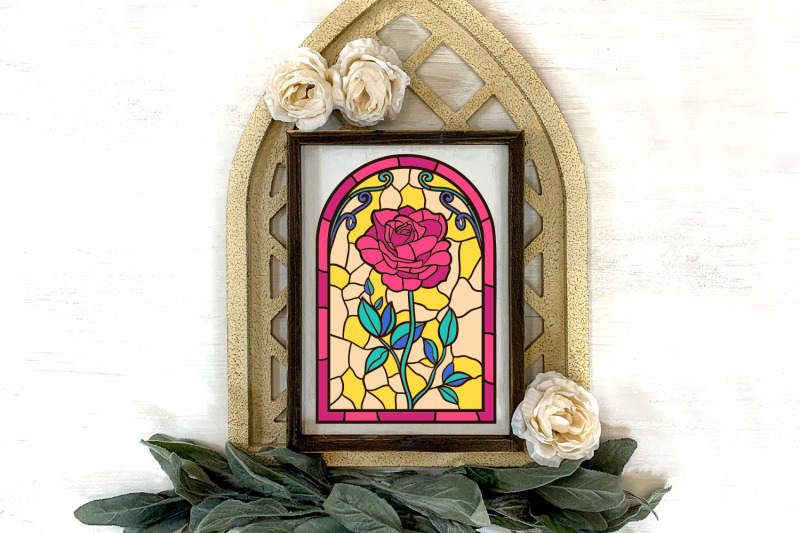 papercut-stained-glass-rose
