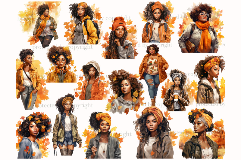 watercolor-autumn-black-girl-clipart-fall-graphic-images