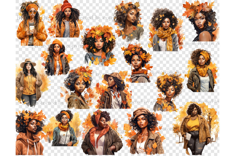 watercolor-autumn-black-girl-clipart-fall-graphic-images