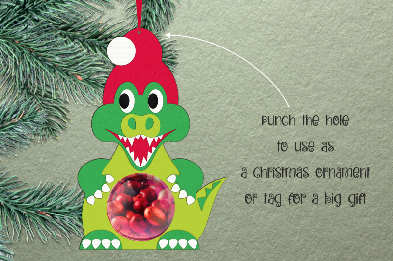 crocodile-candy-dome-christmas-ornament-template