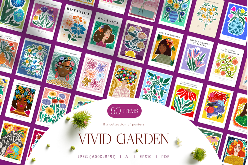 vivid-garden-a4-posters-bundle