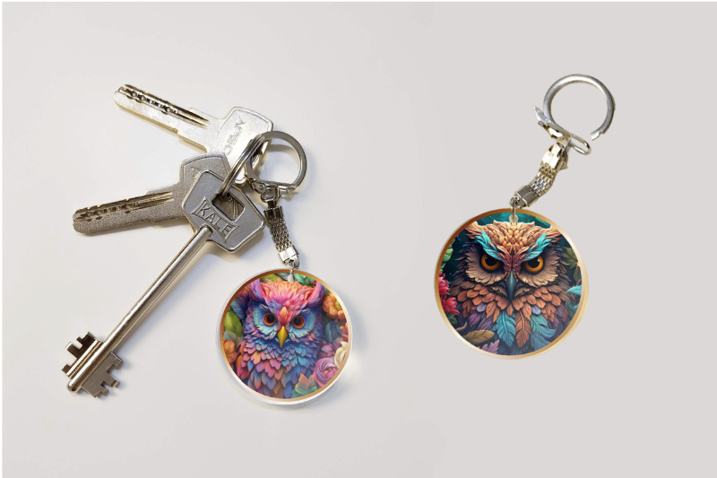 3d-owl-keychain-sublimation-bundle-3d-flowers-png-designs