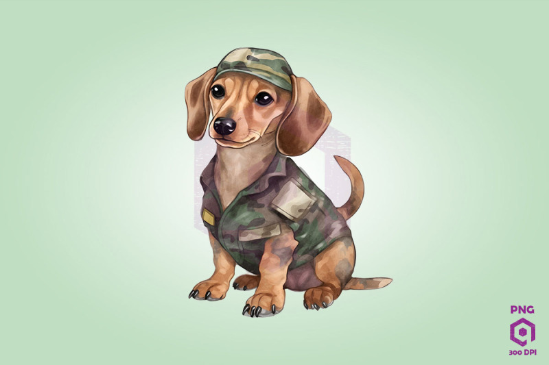 dachshund-wearing-army-uniform