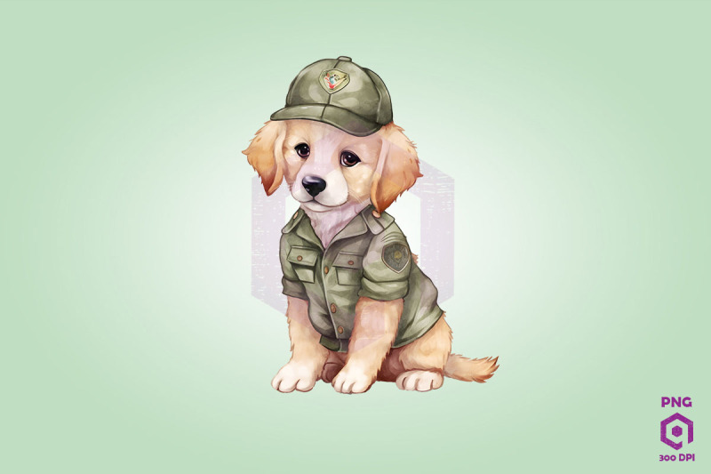 golden-retriever-wearing-army-uniform