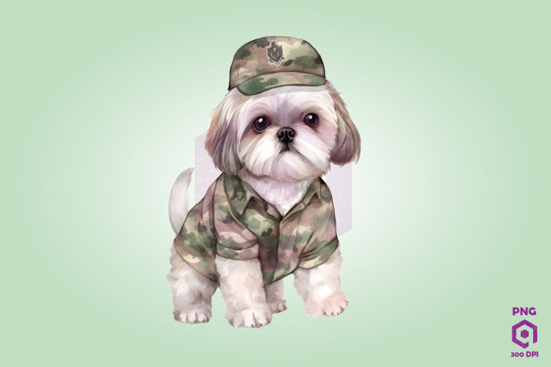 shih-tzu-wearing-army-uniform