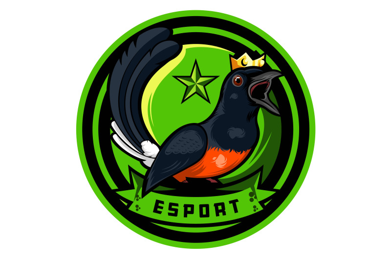 king-crow-logo-badge-concept-abstract-vector-template