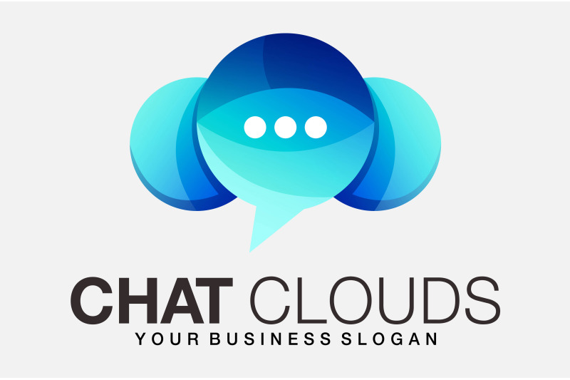 chat-clouds-logo-or-online-live-chat-design-template