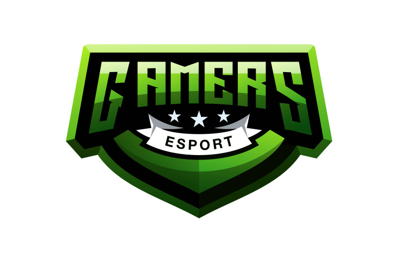 gamers-logo-in-green-gradient-color-style-vector-template