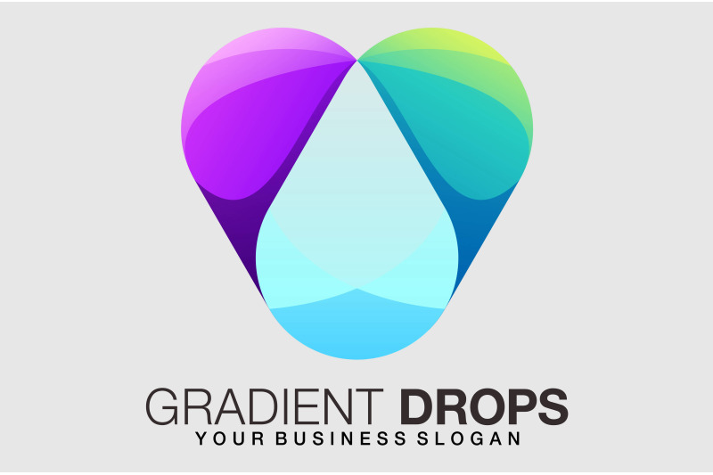 water-drop-logo-in-beautiful-gradient-ctolor-style-vector-template