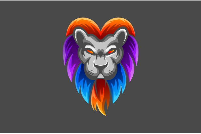 angry-lion-head-logo-in-gradient-hair-style-vector-template