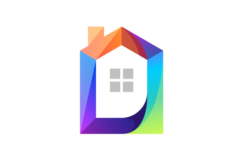 house-or-home-real-estate-business-concept-logo