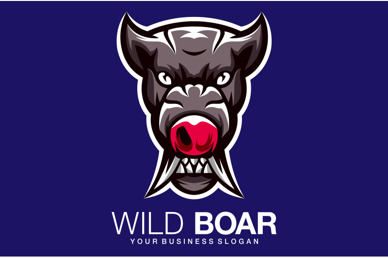 wild-boar-head-logo-abstract-vector-template