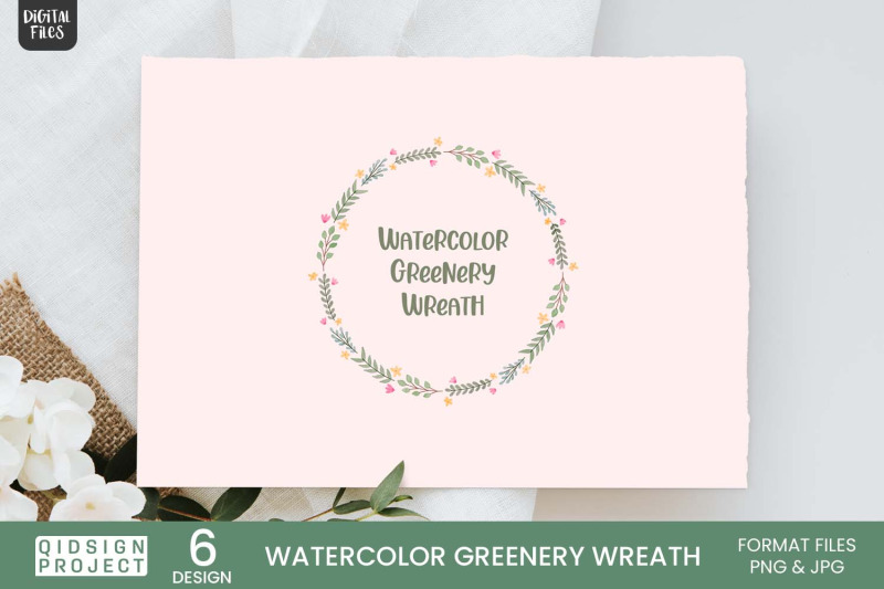 watercolor-greenery-wreath-6-variations