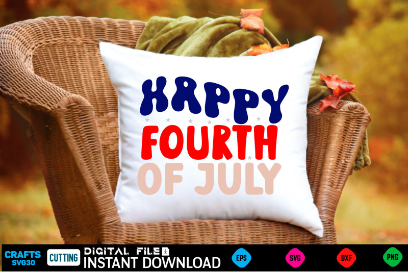 happy-fourth-of-july-retro-design