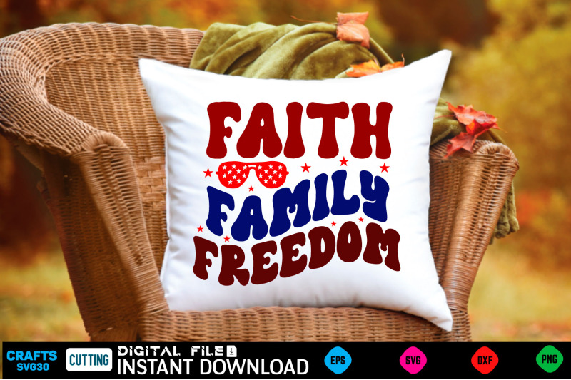 faith-family-freedom-retro-design